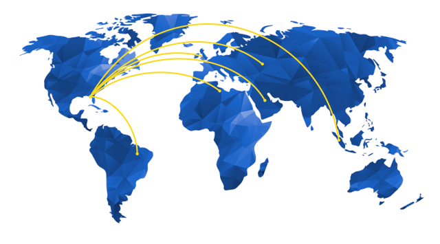 international shipping and deliver of cathodic protection materials world map